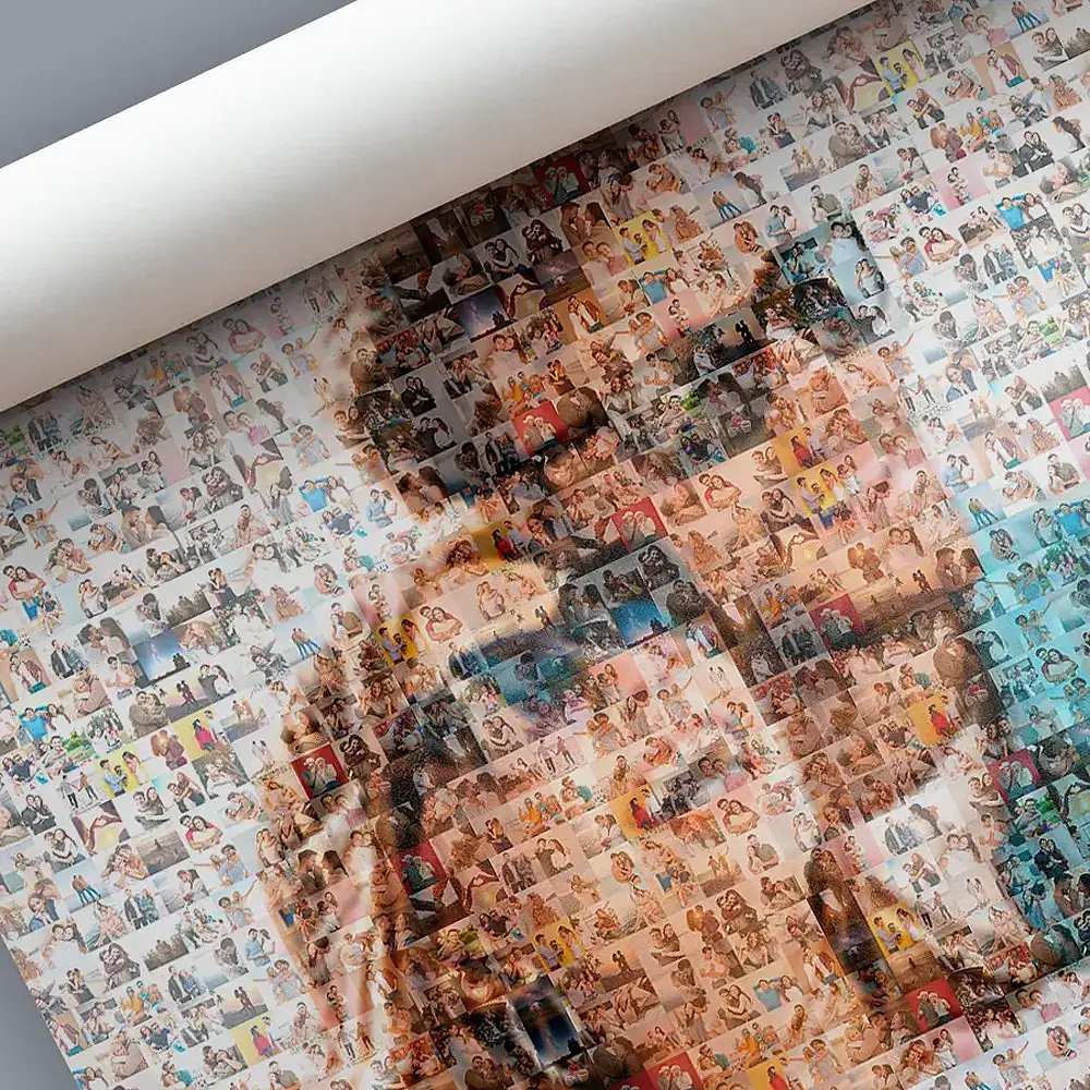 Fotomosaico en papel fotográfico